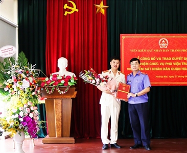 Lễ công bố và trao Quyết định bổ nhiệm chức vụ Viện trưởng, Phó Viện trưởng...